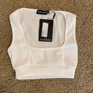 White Bandage Crop Top PRETTYLITTLETHING USA 2